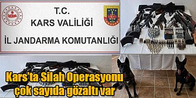 Kars'ta Jandarma Ekiplerince Silah Operasyonu Düzenlendi Çok Sayıda Gözaltı Var