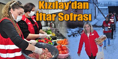 Kars’ta Kızılay’dan ihtiyaç sahiplerine sıcak iftar yemeği