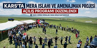 Kars'ta Mera Islahı ve Amenajman Projesi Açılış Programı düzenlendi
