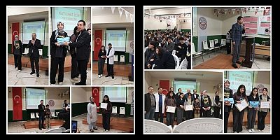 Kars’ta Osmanlı Türkçesi Yarışmasında dereceye giren öğrencilere ödülleri verildi