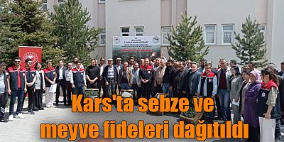 Kars'ta sebze ve meyve fideleri dağıtıldı
