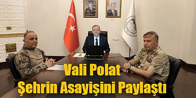 Kars Valisi Ziya Polat Şehrin Asayiş ve Güvenlik Durumunu Paylaştı