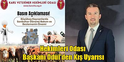 Kars Veteriner Hekimleri Odası Başkanı Ödül'den Kış Uyarısı: Kış Kapıda, Tedbirler Alın! 