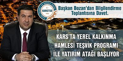 KATSO BAŞKANI BOZAN’DAN BİLGİLERNDİRME TOPLANTISI’NA DAVET
