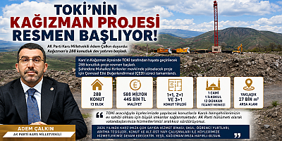 Milletvekili Çalkın, 588 milyon TL’lik TOKİ yatırımıyla Kağızman’da modern konut dönemi başlıyor