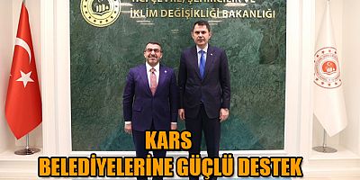 MİLLETVEKİLİ ÇALKIN'DAN KARS BELEDİYELERİNE GÜÇLÜ DESTEK