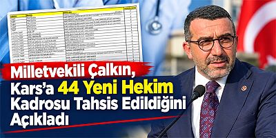 Milletvekili Çalkın, Gazi Kars’ımıza 44 Yeni Hekim Kadrosu Tahsis Edildi