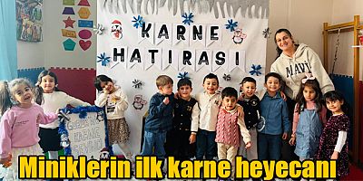 Miniklerin ilk karne heyecanı: Geleceğe eğlenerek hazırlanıyorlar