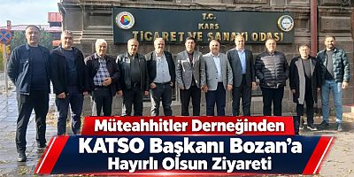 Müteahhitler Derneğinden KATSO Başkanı Bozan’a Hayırlı Olsun Ziyareti