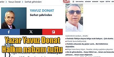 Sabah Gazetesi Köşe Yazarı Yavuz Donat Gazi Kars'ta Halkın Nabzını Tuttu