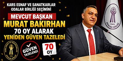 Sandıktan Güçlü Destek Çıktı Kars ESOB Seçiminde Bakırhan Yeniden Başkan Seçildi