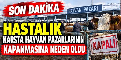 Şap Hastalığı Kars’ta Hayvan Pazarlarının Kapatılmasına Neden Oldu