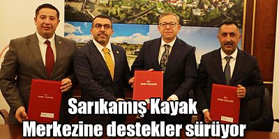 Sarıkamış Kayak Merkezine destekler sürüyor