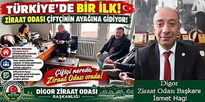 TÜRKİYE’DE BİR İLK, ÇKS HİZMETİ ÇİFTÇİNİN AYAĞINA GİDİYOR