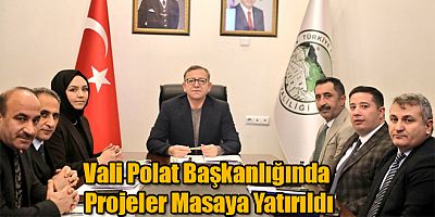 Vali Ziya Polat Başkanlığında Projeler Masaya Yatırıldı
