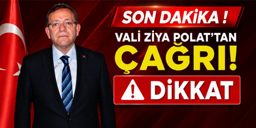 Vali Ziya Polat’tan Kars Halkına Çağrı