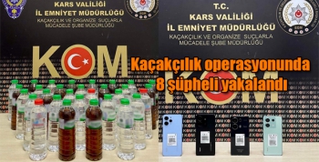 Kars Emniyetinden kaçakçılık operasyonu çok sayıda gözaltı