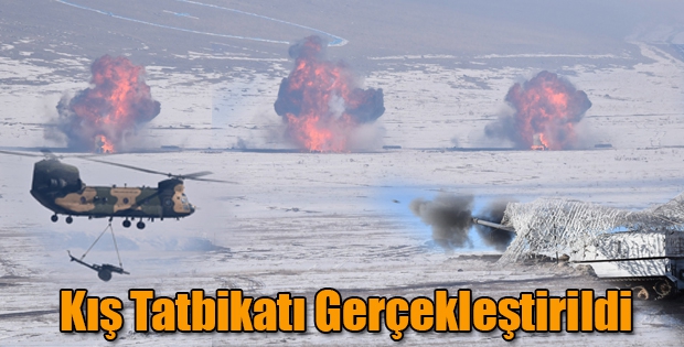 Kars'ta Kış Tatbikatı Gerçekleştirildi