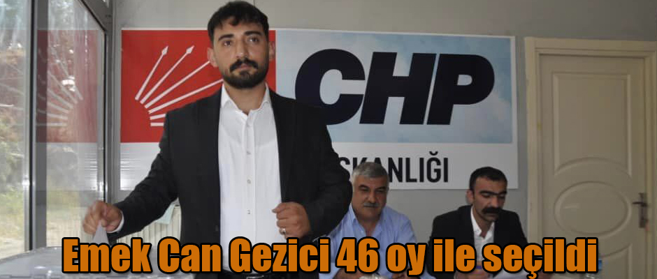 CHP Kars İl Örgütünde Seçim Emek Can Gezici 46 Oy İle Yeni Başkan Seçildi