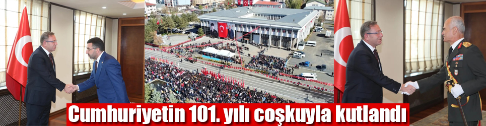 Cumhuriyetin 101. yılı törenle kutlandı