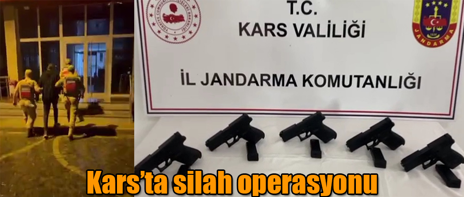 Kars'ta Jandarma Silah Operasyonu Düzenledi