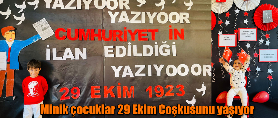 Kars'ta Minik çocuklar 29 Ekim Coşkusunu yaşıyor