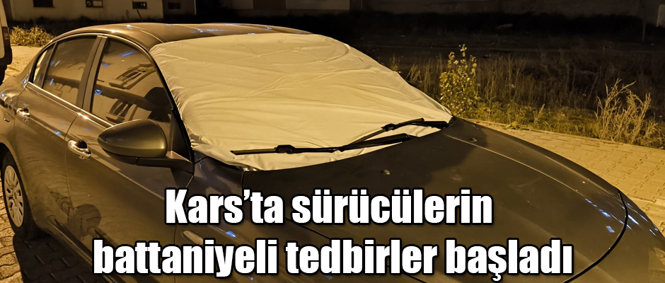 Kars'ta sürücüleriin battaniyeli tedbirleri başladı