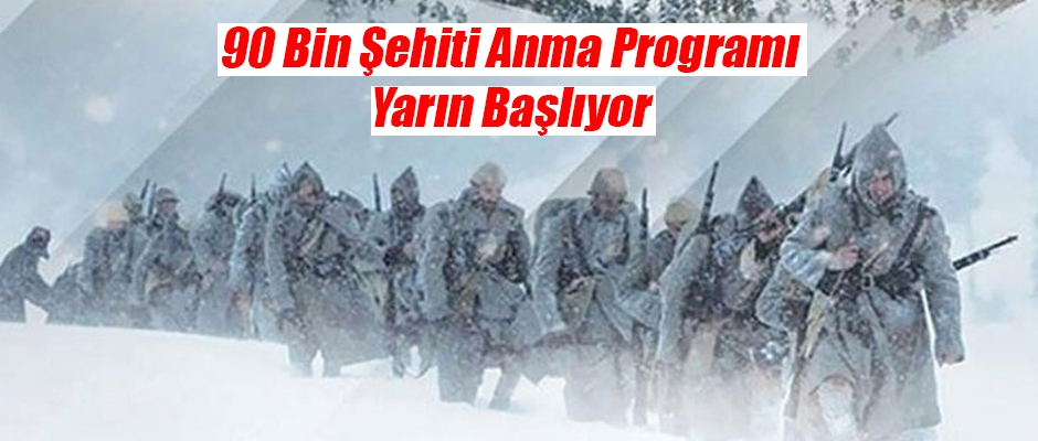 ŞEHİTLERİ ANMA PROGRAMI YARIN BAŞLIYOR